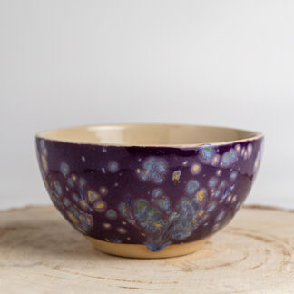 ontbijtkom in kleur passion flower gemaakt van keramiek